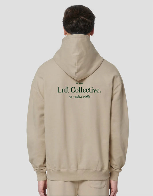 Mikina s kapucí beige